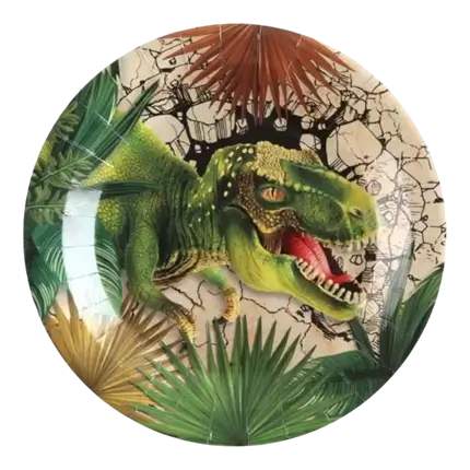 Paper plates T-Rex - ø23cm - Set of 10