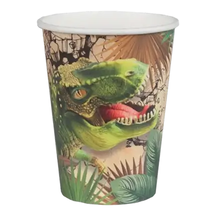 T-Rex paper cup - Set of 10