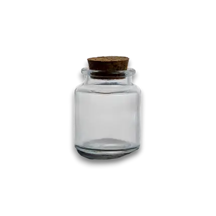 Glass guest jar - 5 x 6 cm