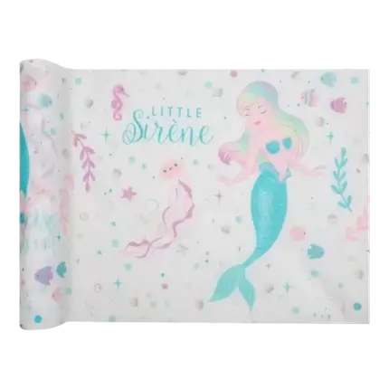 Table runner Little Mermaid - 3 m x 30 cm