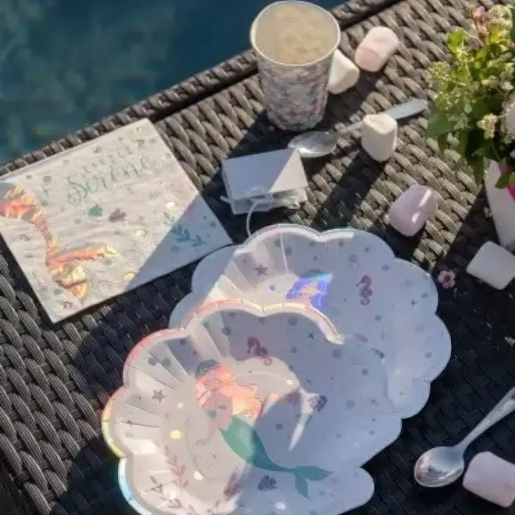 Paper plate Little Mermaid - Set of 10