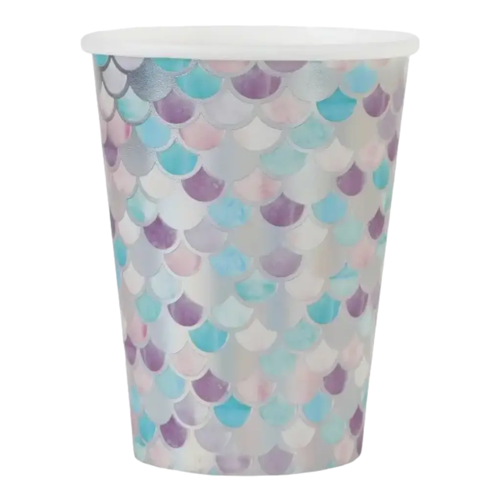 Paper cup Little Mermaid - Set of 10