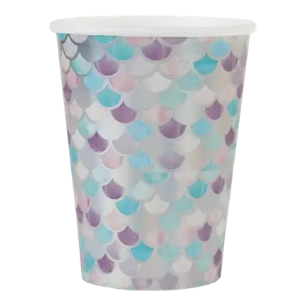 Paper cup Little Mermaid - Set of 10