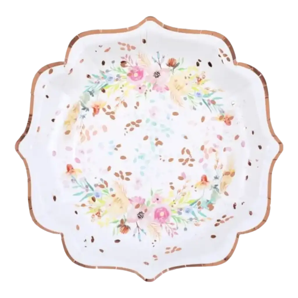Thank you very much" wedding plate - Set of 10