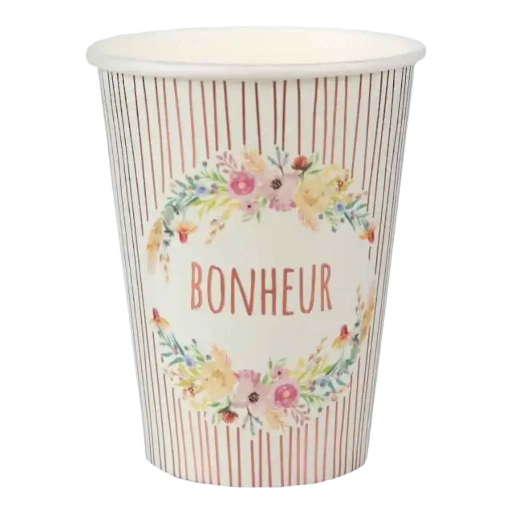 Wedding paper cup "Thank you very much" - Set of 10