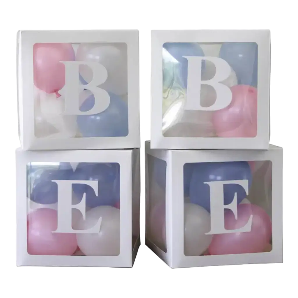 KIT 4 BABY SHOWER CUBES