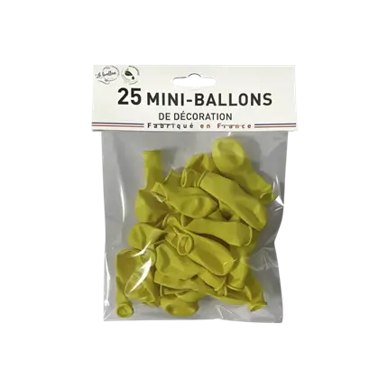 YELLOW OPAQUE MINI BALL (set of 25)