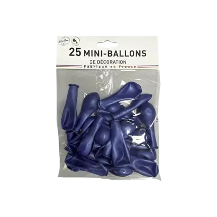  BLUE METAL MINI BALL (set of 25)