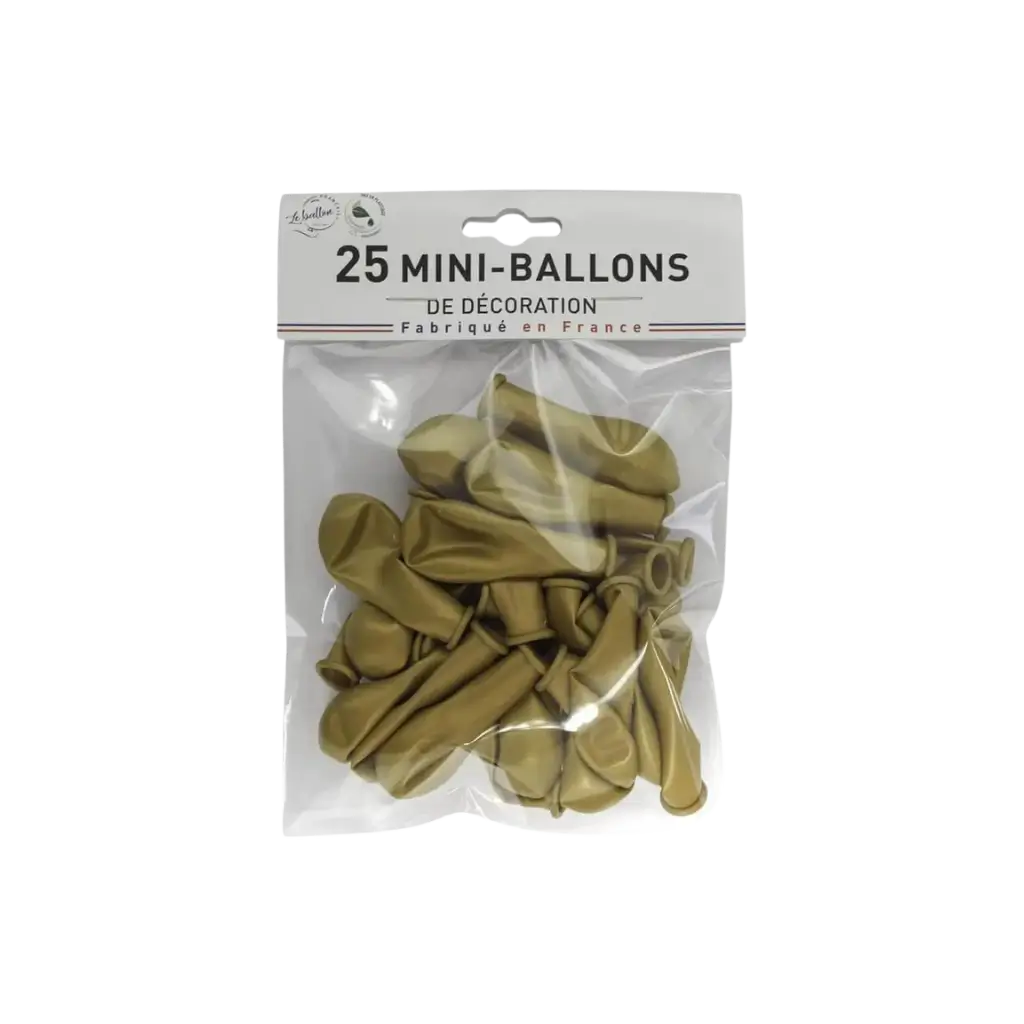  GOLDEN MINI BALLONS (sets of 25)
