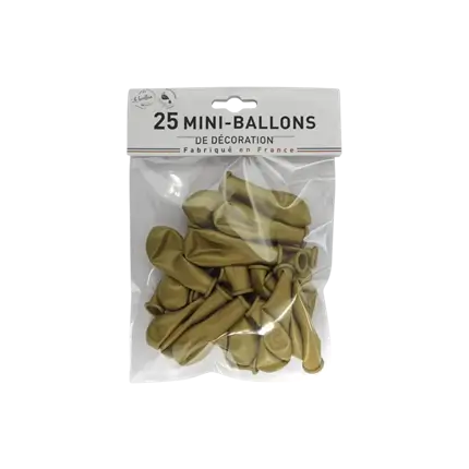  GOLDEN MINI BALLONS (sets of 25)