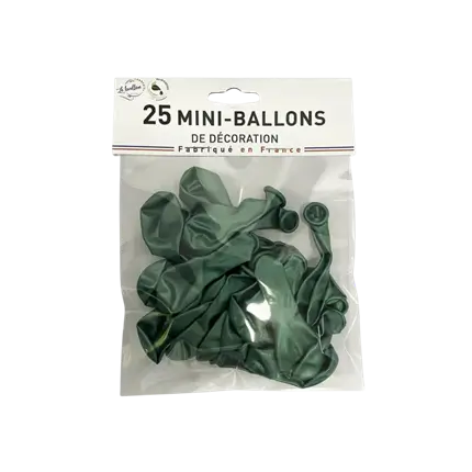 GREEN METAL MINI BALL (set of 25)
