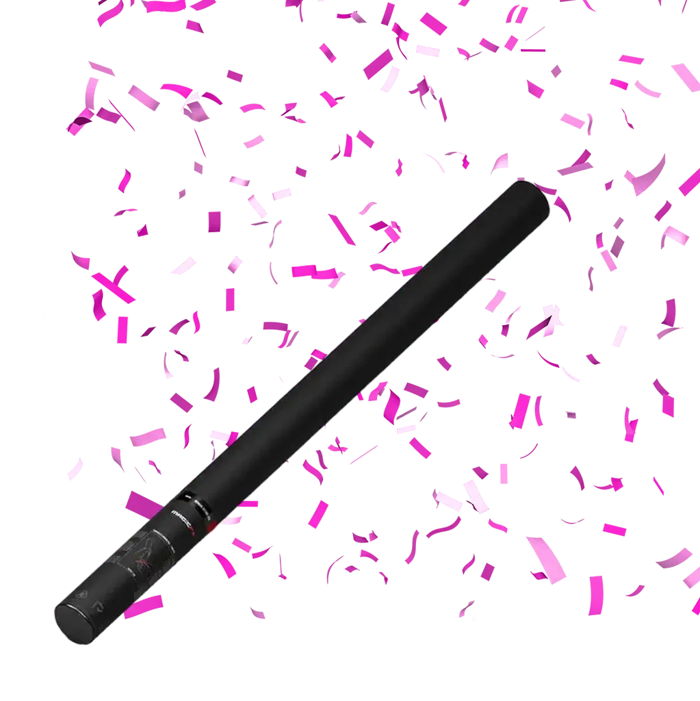 Manual Confetti Cannon Pink 80 cm