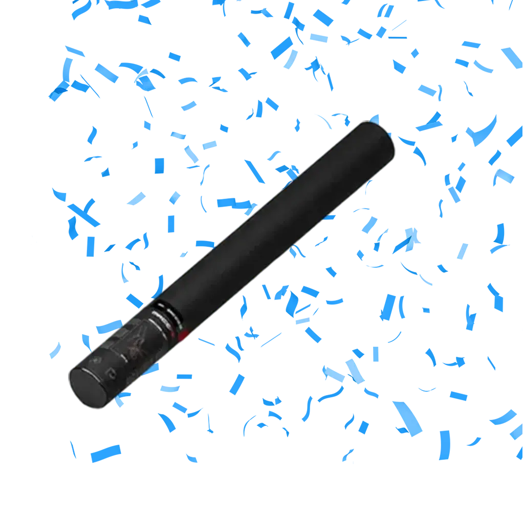 Manual confetti gun blue 50 cm Magic FX