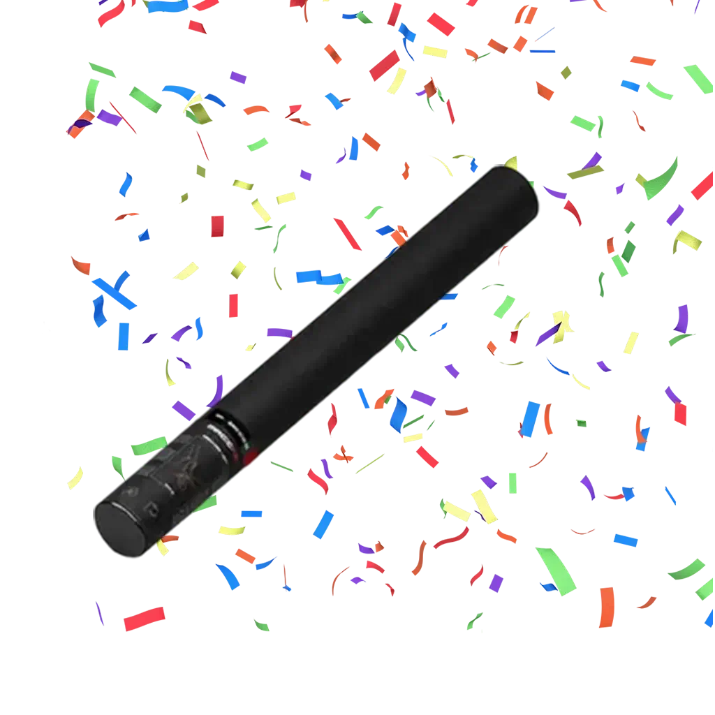 Multicolour manual confetti gun 50 cm Magic FX