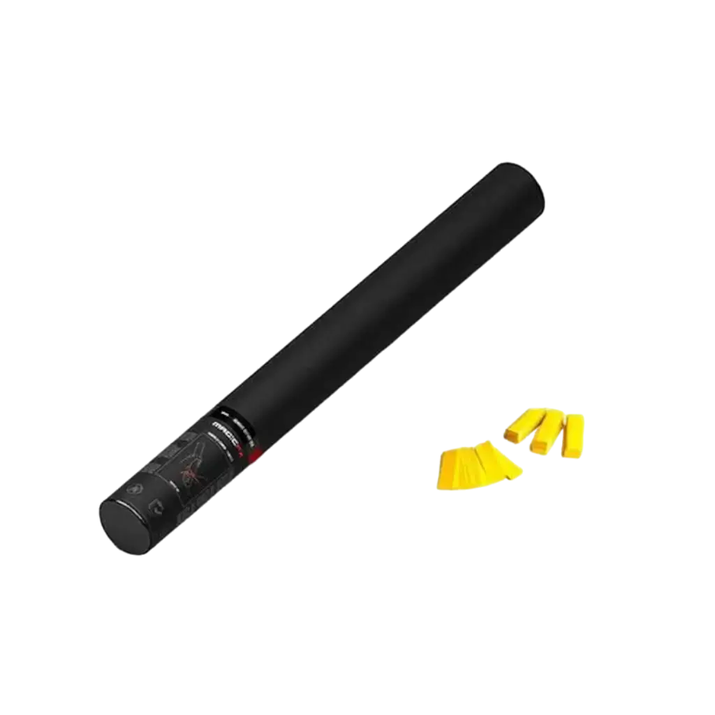 Yellow manual confetti gun 50 cm Magic FX