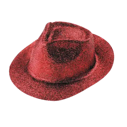 Borsalino Red Sequin Hat