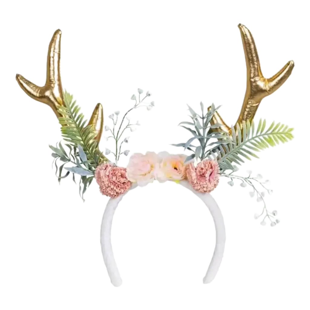 Headband Deer horns in bloom