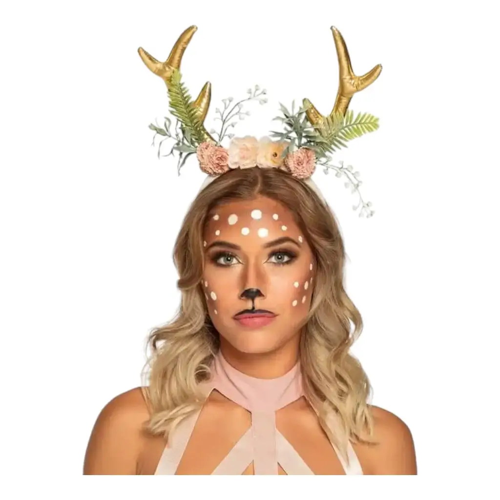 Headband Deer horns in bloom
