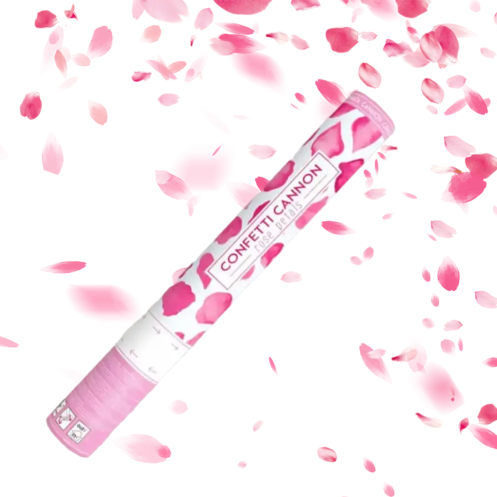 40cm confetti cannon pink petals