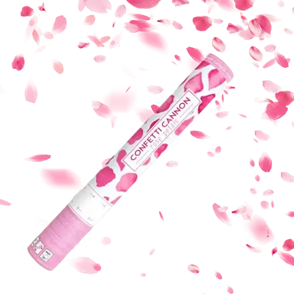 40cm confetti cannon pink petals