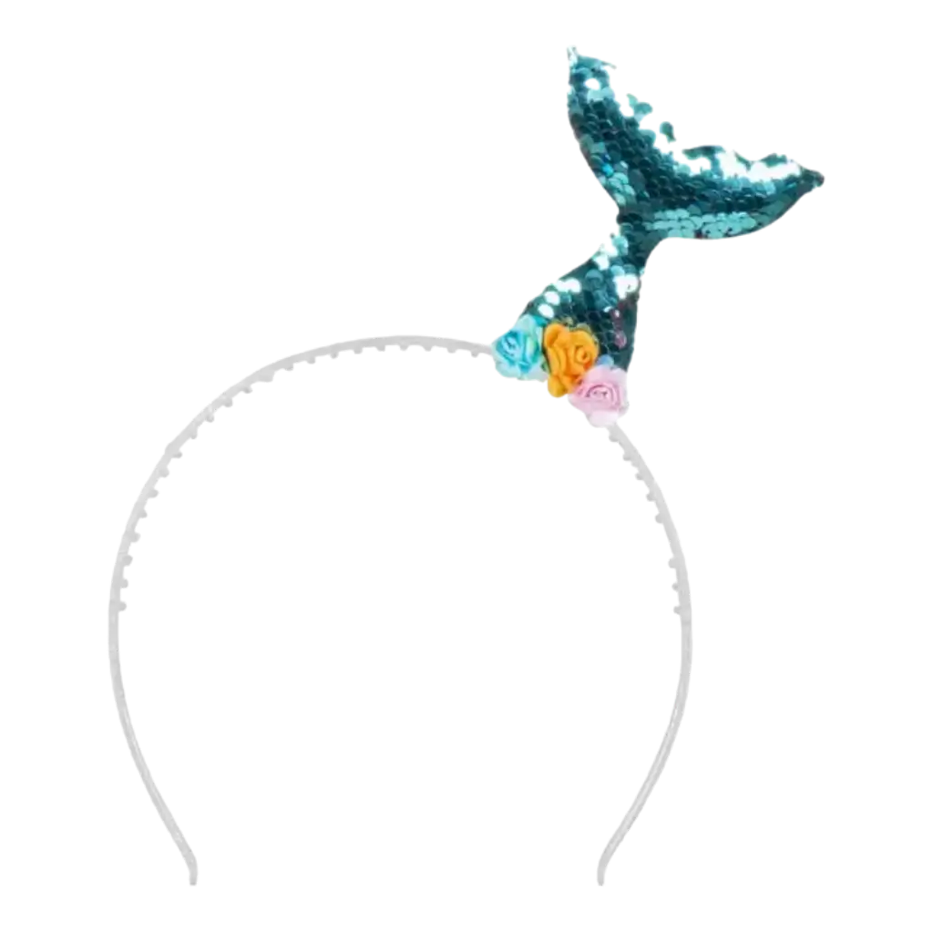 Mermaid Tail Headband Blue