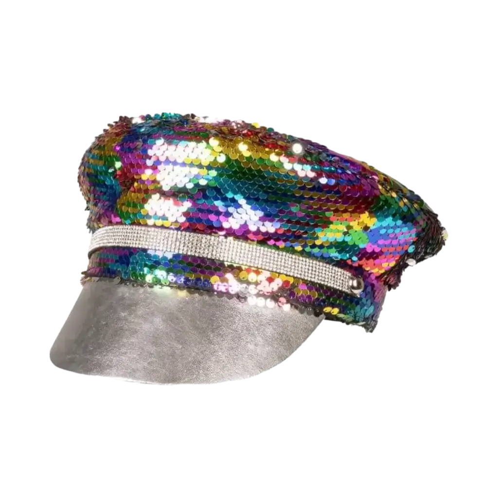 Silver Multicolour Reversible Cap