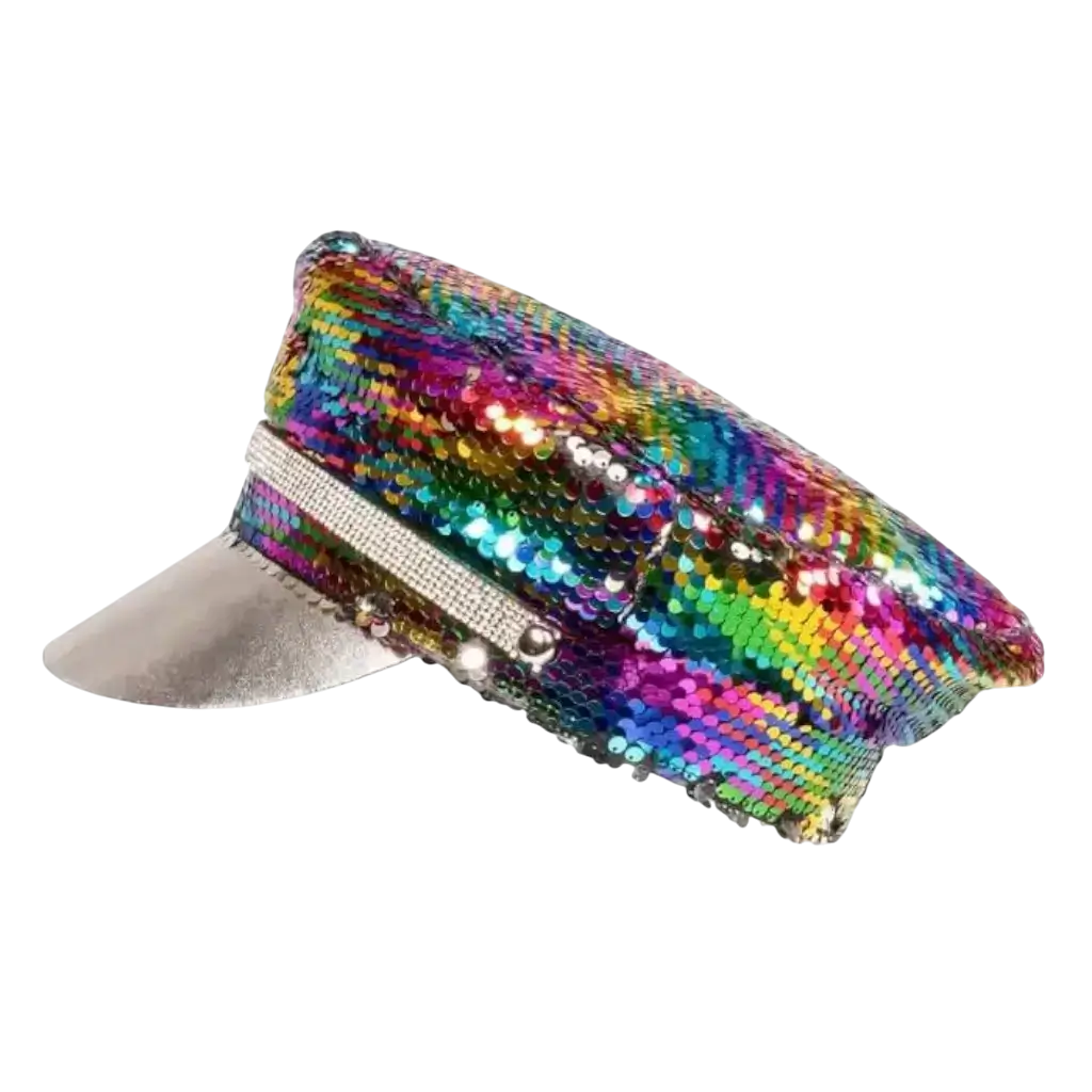 Silver Multicolour Reversible Cap