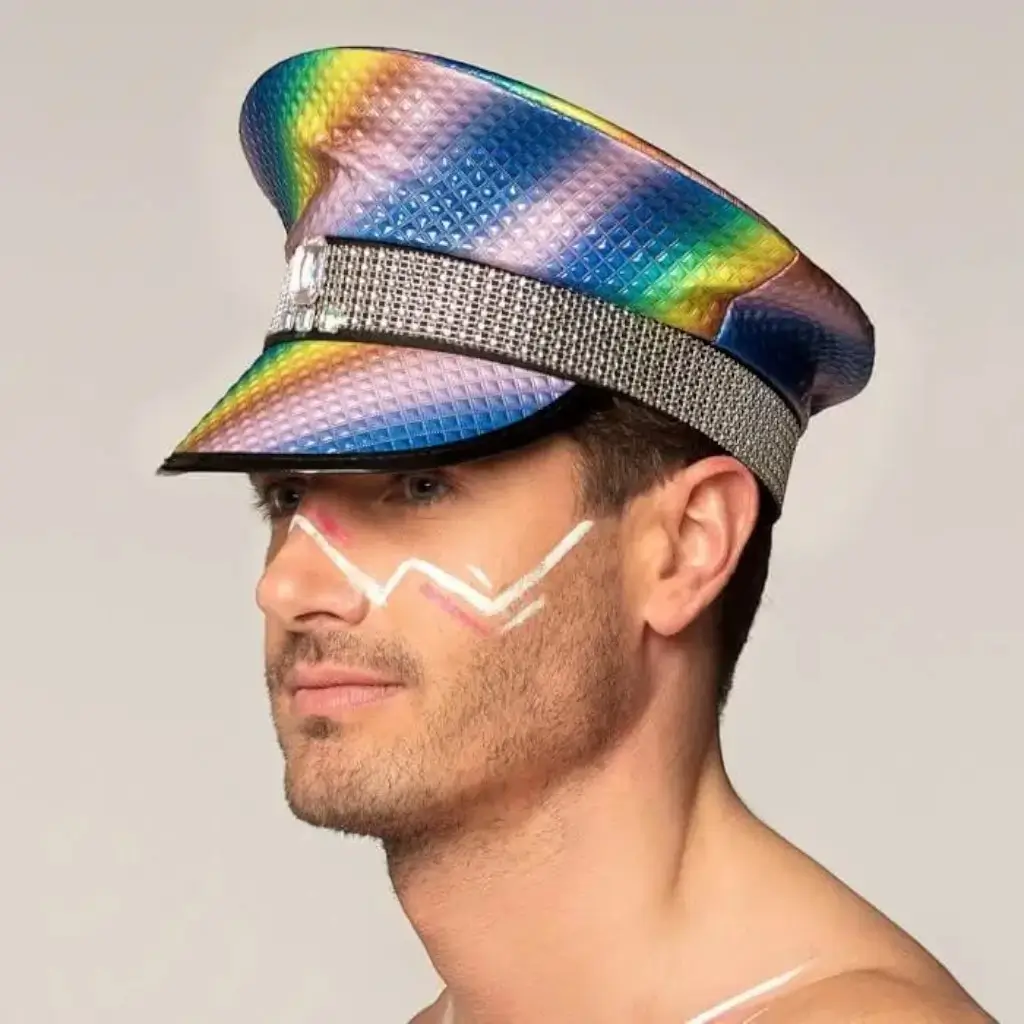 Multicolour Cap with Strass