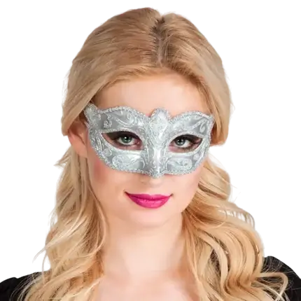 White and Silver Venetian Wolf