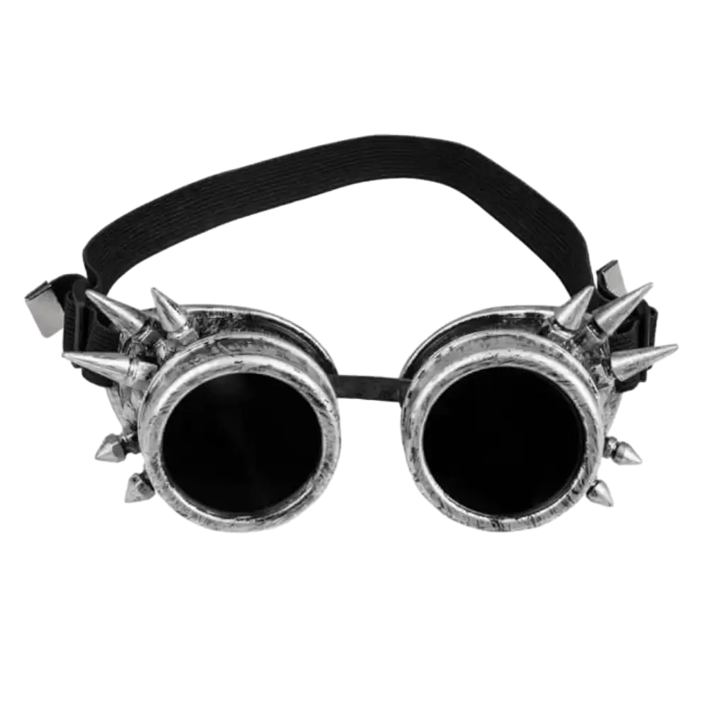 Retro metal glasses with spikes