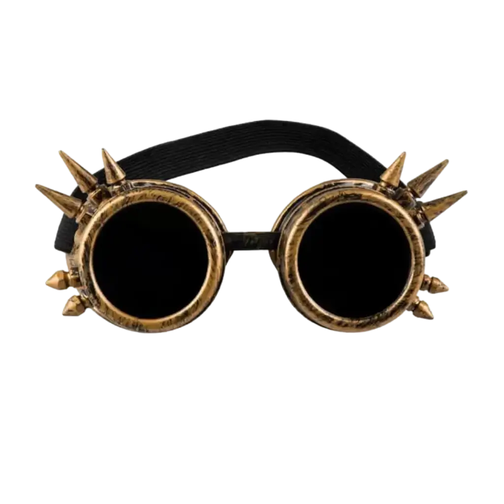 Retro copper glasses with spikes