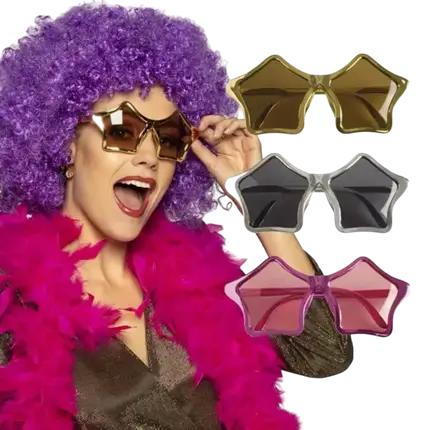 Star-shaped glasses (pack of 3)