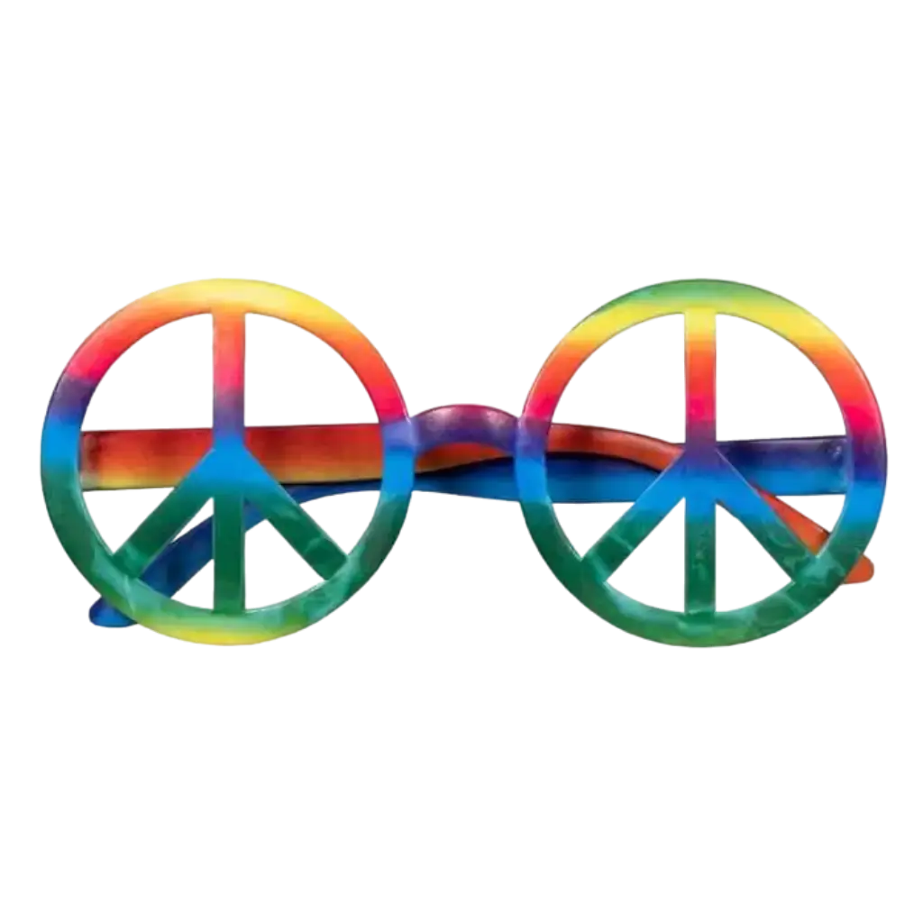 Multicoloured Hippie Glasses (Set of 3)