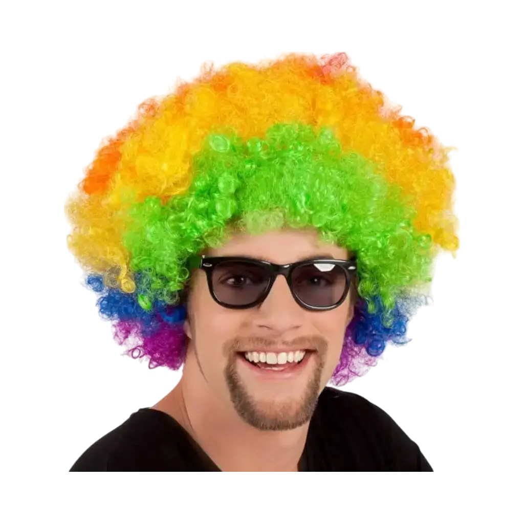Multicoloured pop wig