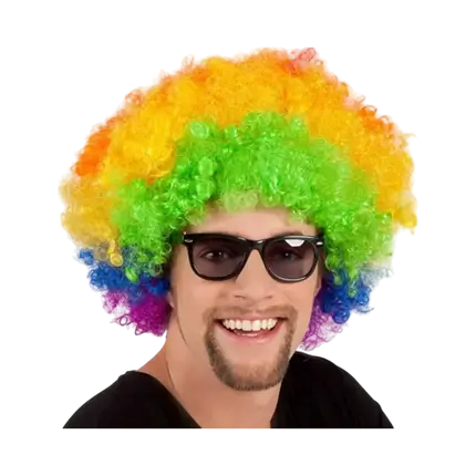 Multicoloured pop wig