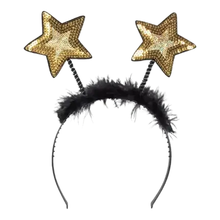 Headband stars gold