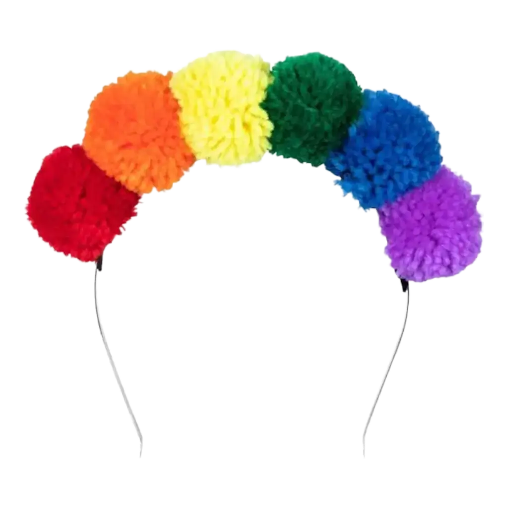 Rainbow Tassel Headband