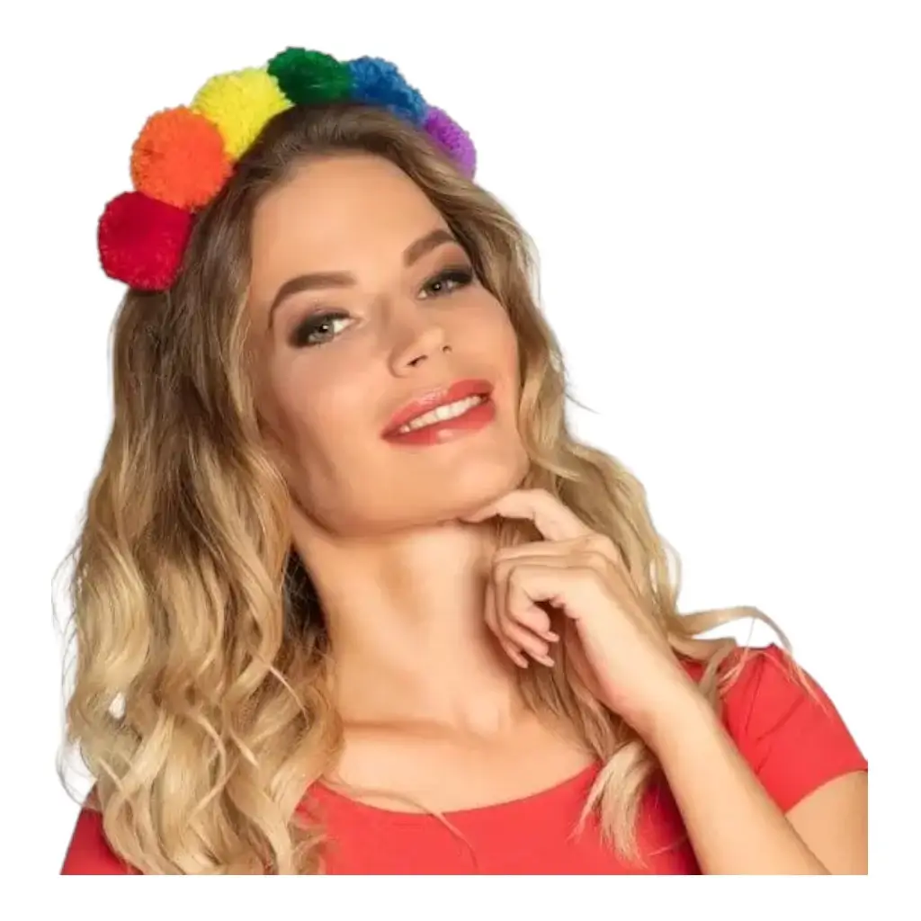 Rainbow Tassel Headband