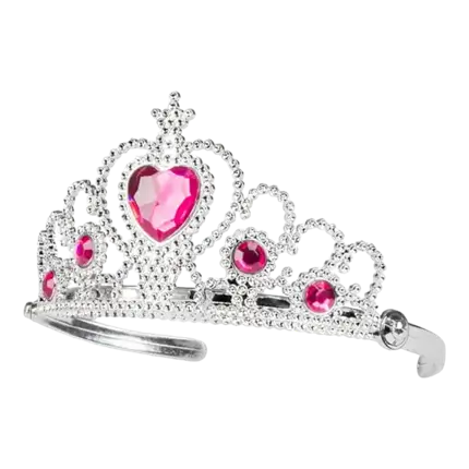 Princess Crown with Pink Diamonds