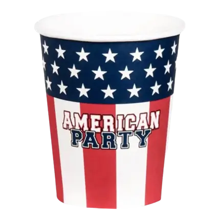 American party cups (set of 10)