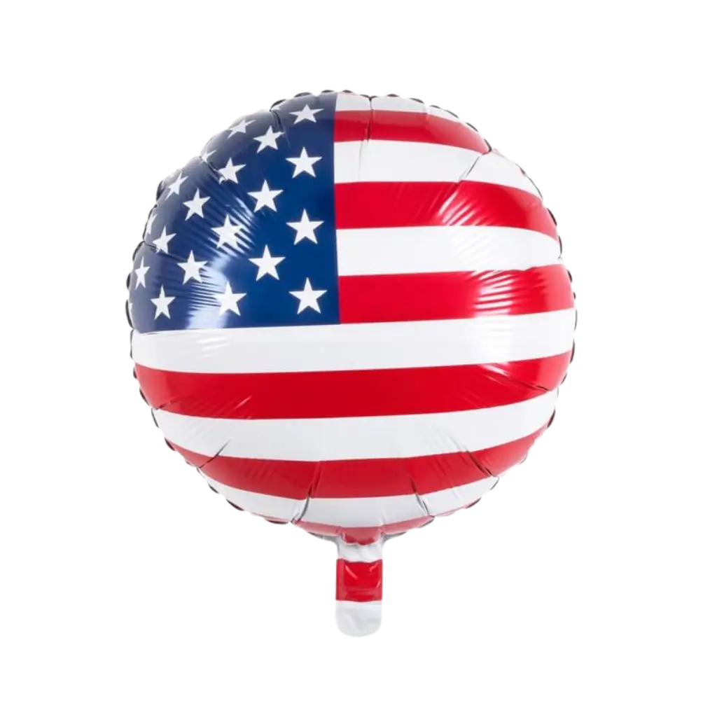 Aluminium Round Balloon US Flag