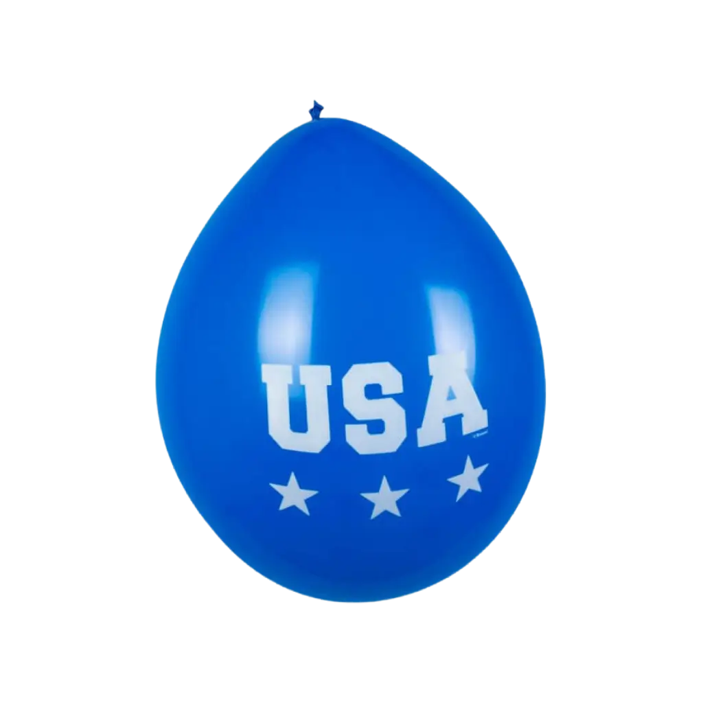 Latex balloon "USA" (set of 6)
