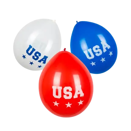 Latex balloon USA (set of 6)