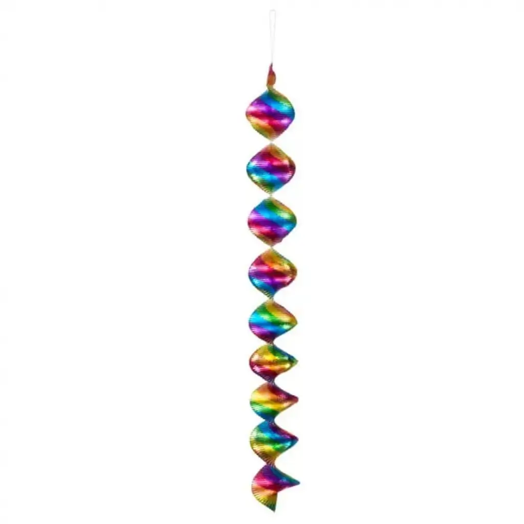Rainbow Spiral Decorations (Set of 4)