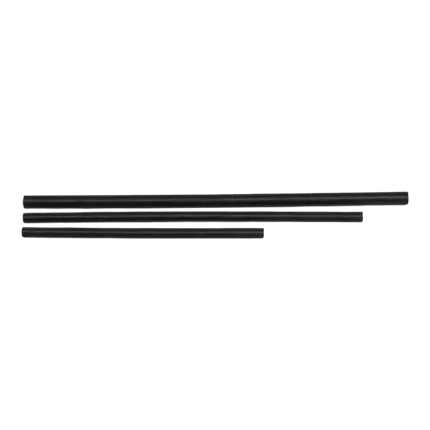 Black paper straw individual packaging 14cm /ø8mm x100