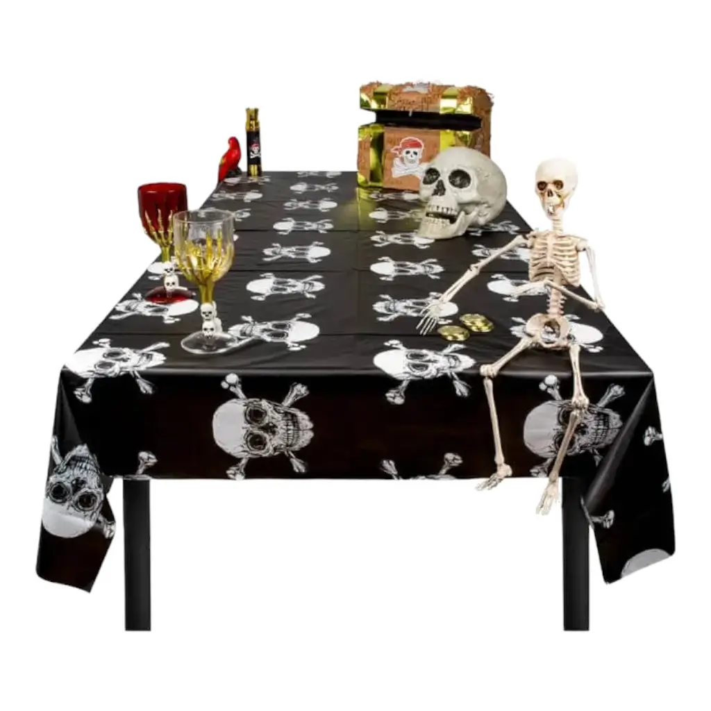 Skull and Crossbones Tablecloth