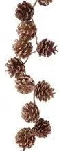 Wooden pine cones garland - Decoration - 5 x 80 cm