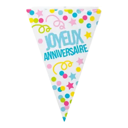 Happy Birthday Color Party Banner Garland