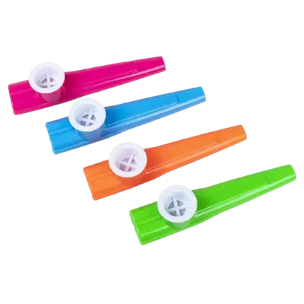 Coloured Kazoos (set of 4)