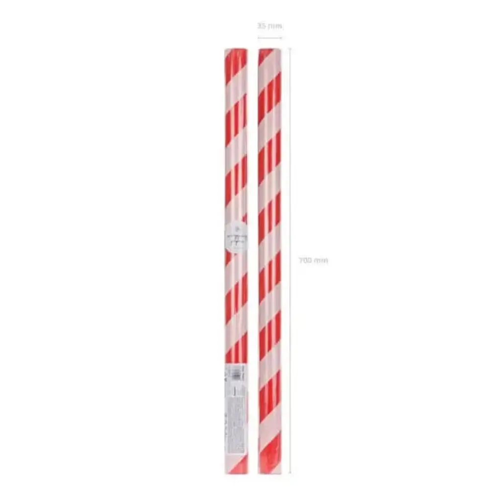 Gift wrapping paper - Rayures roses et rouges - 70x200cm
